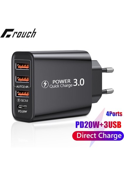 USB C Şarj Cihazı Tip C Cep Telefonu Şarj Cihazı USB Hızlı Şarj Cihazı PD20W Hızlı Şarj 3.0 Güç Adaptörü iPhone Xiaomi Samsung Huawei Için (Yurt Dışından)