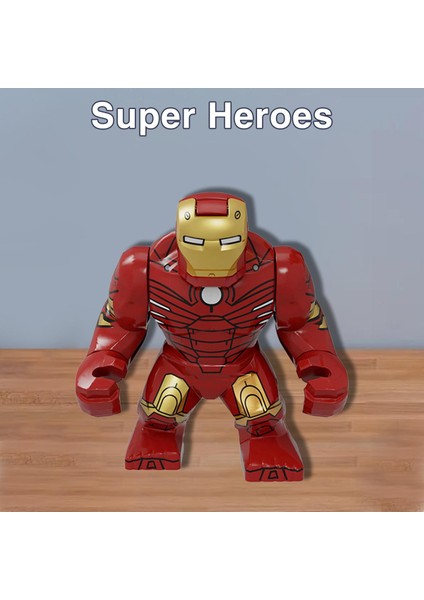 Yapı Oyuncağı Pürüzsüz Kenarlar Hulk Iron Man Yapı Taşı Figürü (Yurt Dışından)