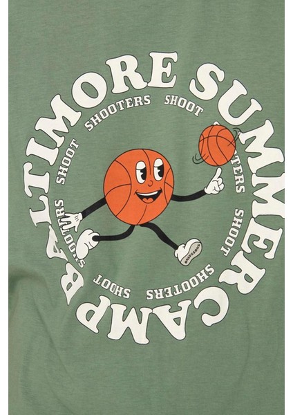 Only & Sons Onslogan Lıfe Reg Funny Ss Tee 22028178 Yeşil