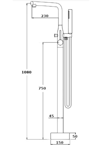 Yerden Küvet Bataryası Yuvarlak-Siyah fiyatları