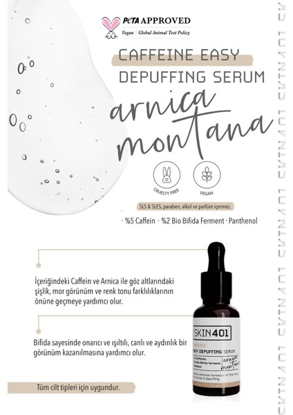 Skın401 5 Kafein Göz Altı Serum 30ml modelleri