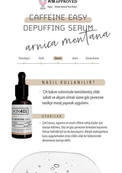 Skın401 5 Kafein Göz Altı Serum 30ml fırsatları