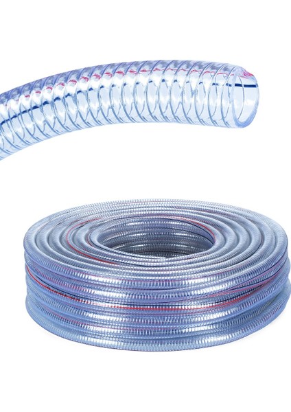 Telli Şeffaf Hortum Tip-A 1 1/4 (32 Mm) 50 Metre