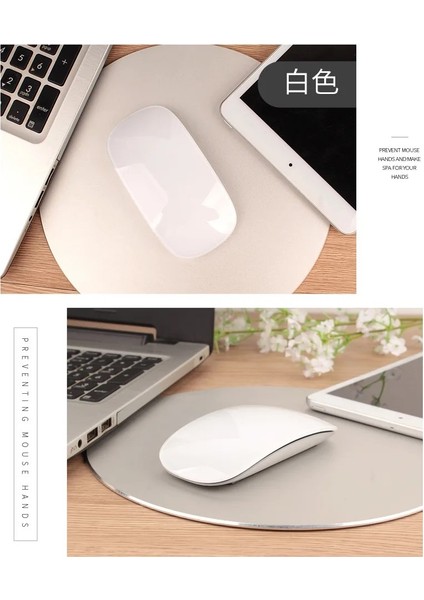 Bluetooth Touch Şarjlı Mouse Tablet Telefon Bilgisayar ile Uyumlu Sessiz Dokunmatik Kablosuz Fare