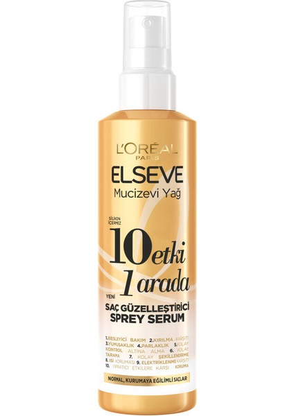 Mucizevi Yağ Saç Güzelleştirici Krem 150 Ml & 10 Etki 1 Arada Saç Güzelleştirici Sprey Serum indirimleri