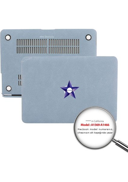 Macbook Air Kılıf 13 inç Kumaş Goat01 (Eski USB'li Model 2010-2017) A1369 A1466 ile Uyumlu