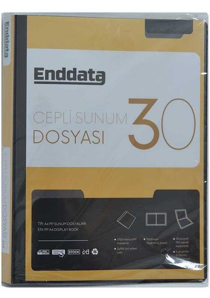 Ön Cepli Sunum Dosyası 30’lu Siyah 1230-3
