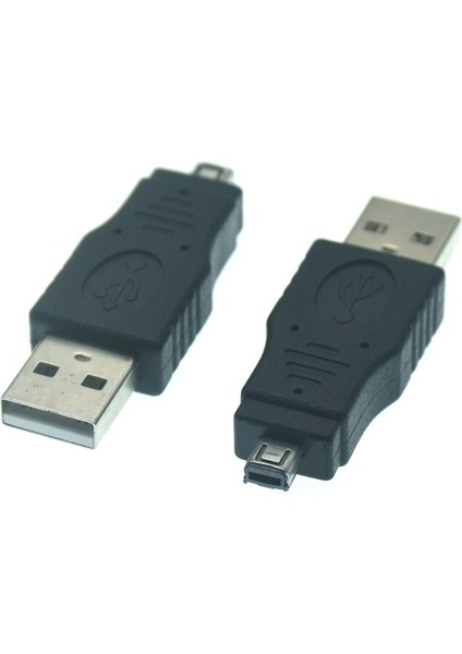USB 2.0 - 4pin Adaptör Veri Şarj Kablosu Mini 4p - Erkek Konnektör Çift Yuvalı Veri Bağlantı Fişi (Yurt Dışından)