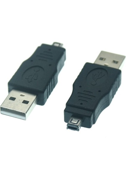 USB 2.0 - 4pin Adaptör Veri Şarj Kablosu Mini 4p - Erkek Konnektör Çift Yuvalı Veri Bağlantı Fişi (Yurt Dışından)