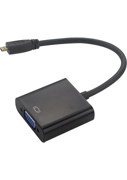 Pc / Dizüstü Tablet / Kamera / Raspberry Pi 4b Için 3,5 mm Ses Kablosu ve USB Dönüştürücü ile Mikro HDMI Uyumlu VGA Adaptörü (Yurt Dışından)