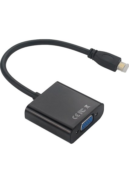 Pc / Dizüstü Tablet / Kamera / Raspberry Pi 4b Için 3,5 mm Ses Kablosu ve USB Dönüştürücü ile Mikro HDMI Uyumlu VGA Adaptörü (Yurt Dışından)