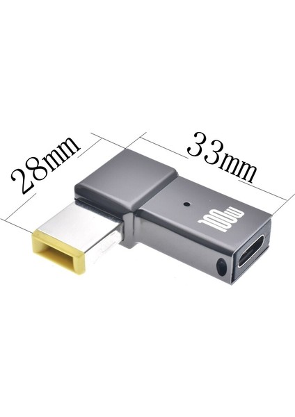 100 W USB Tip C Dişi Kare Fiş Dönüştürücü Usb-C Hızlı Şarj Fişi Dizüstü Dc Güç Adaptörü Konnektörü Lenovo Thinkpad Için (Yurt Dışından) indirimleri