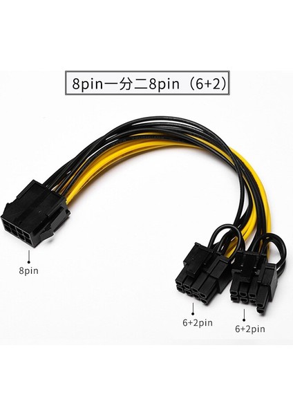 Pin Çift 8 (6 + 2) Pin Pcı Express Güç Dönüştürücü Kablosu Grafik Gpu Ekran Kartı Için Pcıe Pcı-E VGA Splitter Hub Güç Kablosu (Yurt Dışından) fiyatları