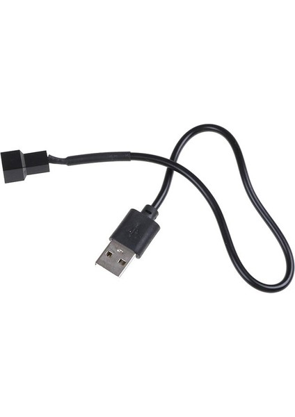 USB 2.0 A Erkek - 3-Pin/4-Pin Konnektör Adaptör Kablosu, 5V Bilgisayar Pc Fanı Için (Yurt Dışından)