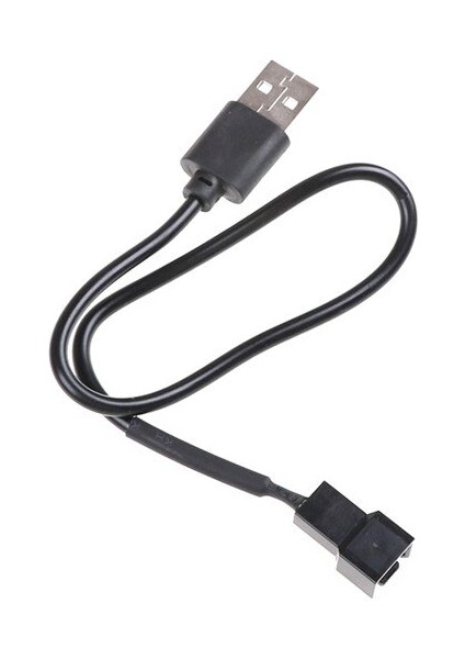 USB 2.0 A Erkek - 3-Pin/4-Pin Konnektör Adaptör Kablosu, 5V Bilgisayar Pc Fanı Için (Yurt Dışından)