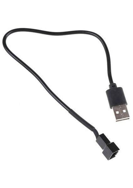 USB 2.0 A Erkek - 3-Pin/4-Pin Konnektör Adaptör Kablosu, 5V Bilgisayar Pc Fanı Için (Yurt Dışından)