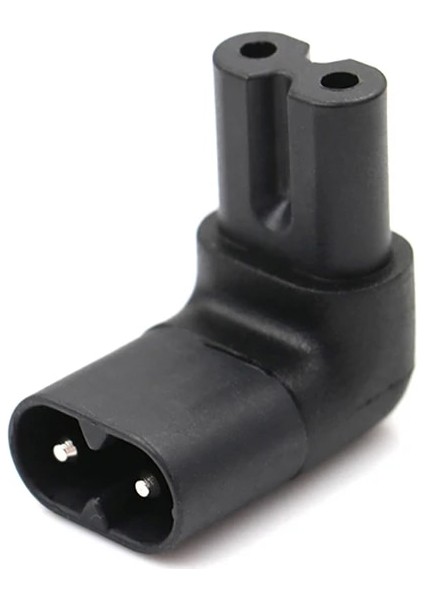 1 Adet Iec 320 2-Pin C7 Dişi C8 Erkek Sağ Açılı Ac Güç Adaptörü Dönüştürücü (Yurt Dışından) fırsatları