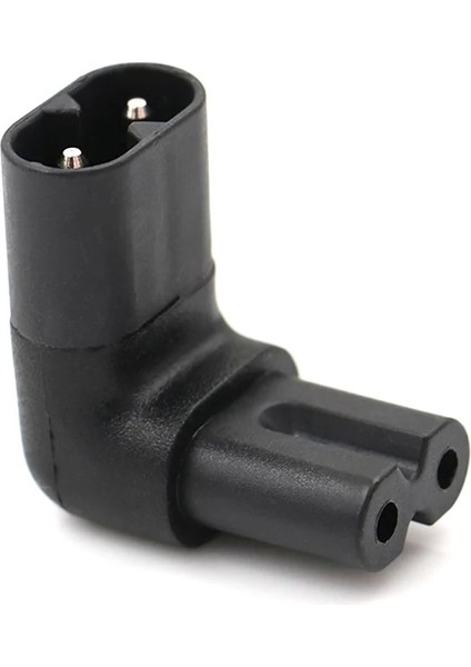 1 Adet Iec 320 2-Pin C7 Dişi C8 Erkek Sağ Açılı Ac Güç Adaptörü Dönüştürücü (Yurt Dışından) indirimleri