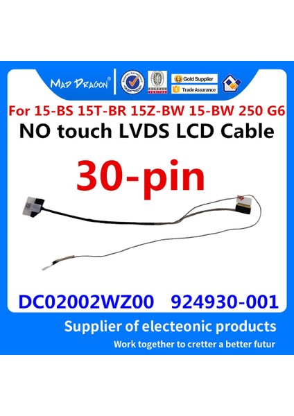 Yeni Orijinal LCD Kablo Hp 15-Bs 15T-BR 15Z-BW 15-Bw 250 G6 CBL50 LCD Edp Kablo Nt Lvds LCD Kablo DC02002WZ00 924930-001 (Yurt Dışından)