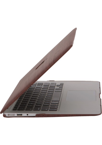 Macbook Air Kılıf 13 inç Wood01 (Eski USB'li Model 2010-2017) A1369 A1466 ile Uyumlu