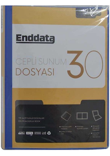 Ön Cepli Sunum Dosyası 30’lu Mavi 1230-1