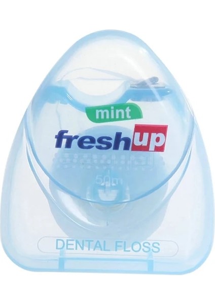 Mavi Stil 50M Mikro Balmumu Nane Aroması Diş Pensesinde Interdental Fırça Diş Çubuğu Kürdan Flok Ağız Hijyeni Temiz Tel (Yurt Dışından)