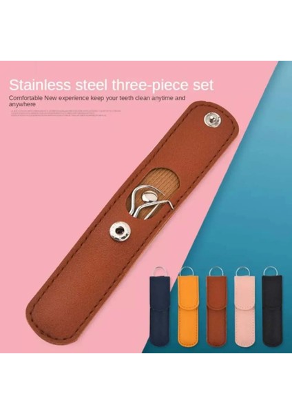 Kahverengi Tarzı Pratik Ağız Tığ Bakım Aracı Paslanmaz Çelik Kürdan Taşınabilir Diş Taş Sökücü Temizleme Diş Aracı (Yurt Dışından) fiyatları