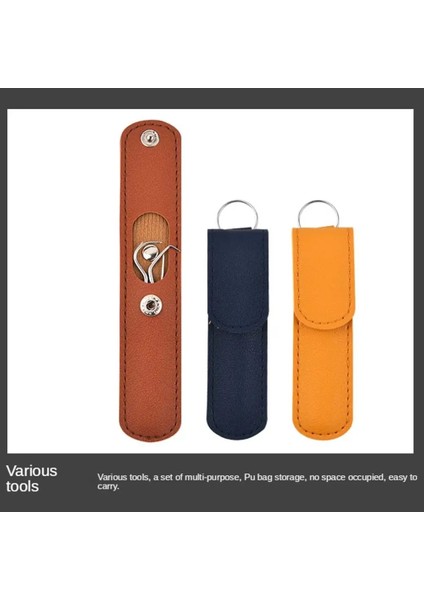 Kahverengi Tarzı Pratik Ağız Tığ Bakım Aracı Paslanmaz Çelik Kürdan Taşınabilir Diş Taş Sökücü Temizleme Diş Aracı (Yurt Dışından) fırsatları