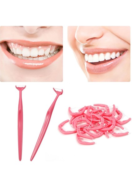 Beyaz Stil Et 3 Renk Tek Kullanımlık Diş Ipi Interdental Fırça Diş Çubuğu Kürdan Diş Ipi Sapı Ağız Temizliği Pensesinde Aletler (Yurt Dışından)