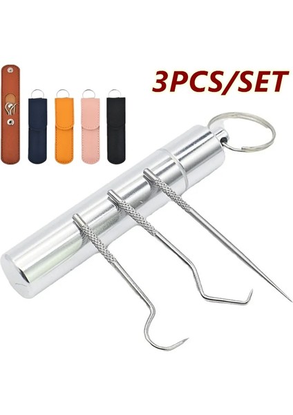 Kumral Tarzı Dönebilen Kürdan Seti Paslanmaz Çelik Kürdan Metal Diş Ipi Kullanımlık Kürdan Saklama Çantası ile Diş Temizleme Araçları (Yurt Dışından) fiyatları