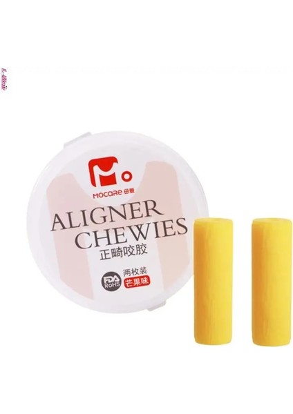 Sarı Stil Diş Hizalayıcı Chewies Hizalayıcılar Tepsi Koltukları Mor Üzüm Tadı Için 1 Çift Diş Çiğneme Hizalayıcıları (Yurt Dışından)