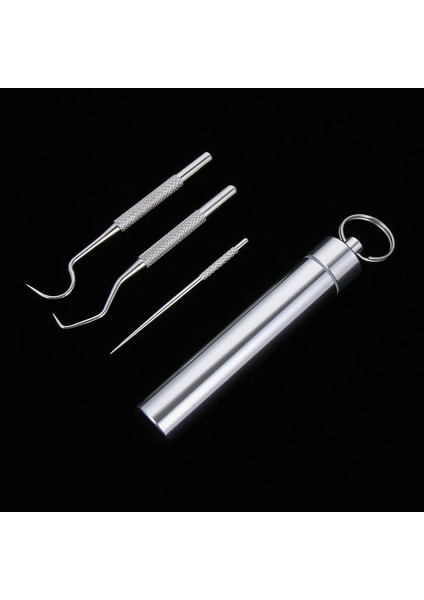 3 Adet Tarzı Paslanmaz Çelik Kürdan Seti Anahtarlıklı Taşınabilir Kürdan Tutucu Açık Seyahat Mühür Saklama Kabı Kutusu Kasa Diş Temiz (Yurt Dışından) fiyatları