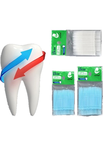 200 Adet Beyaz Stil Adet Tek Kullanımlık Çift Kafa Plastik Diş Ipi Hijyen Diş Interdental Kürdan Sağlıklı Diş Temizleme Ağız Bakımı Için (Yurt Dışından) fiyatları
