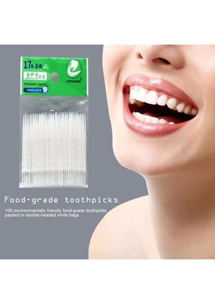 200 Adet Beyaz Stil Adet Tek Kullanımlık Çift Kafa Plastik Diş Ipi Hijyen Diş Interdental Kürdan Sağlıklı Diş Temizleme Ağız Bakımı Için (Yurt Dışından) modelleri