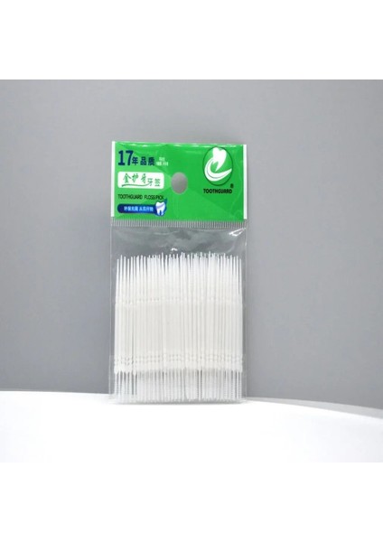 200 Adet Beyaz Stil Adet Tek Kullanımlık Çift Kafa Plastik Diş Ipi Hijyen Diş Interdental Kürdan Sağlıklı Diş Temizleme Ağız Bakımı Için (Yurt Dışından) fırsatları