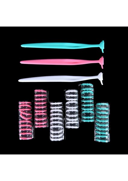 Pembe Tarzı Yedek Diş Ipi Başlığı + 1 Adet Diş Temizleyici Fırça Ipi Tutucu Diş Çubuğu Interdental Diş Temiz Fırça Kürdan (Yurt Dışından) fiyatları