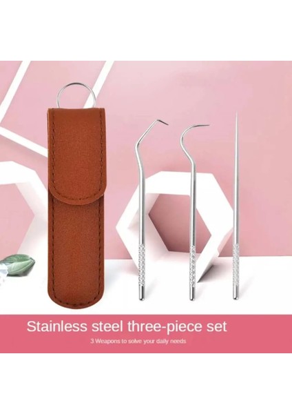 Siyah Stil Ağız Tığ Bakım Aracı Paslanmaz Çelik Kürdan Taşınabilir Diş Seçici Taş Sökücü Temizleme Diş Aracı (Yurt Dışından) modelleri