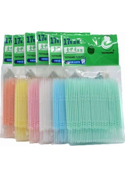 200 Adet Turuncu Tarzı Disposable Double Head Plastic Tooth Floss Hygiene Dental Interdental Toothpick Healthy For Teeth Cleaning Oral Care (Yurt Dışından) fiyatları