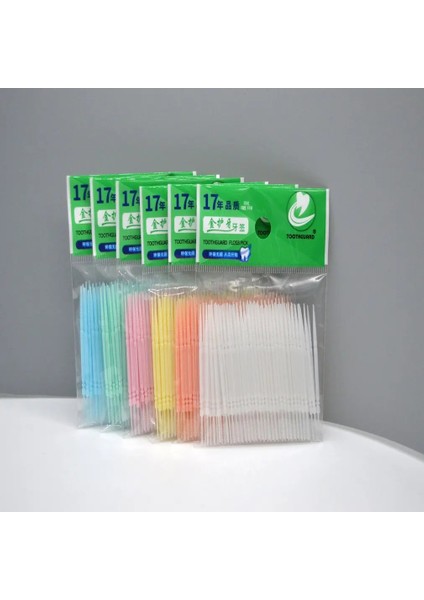 200 Adet Turuncu Tarzı Disposable Double Head Plastic Tooth Floss Hygiene Dental Interdental Toothpick Healthy For Teeth Cleaning Oral Care (Yurt Dışından) fırsatları