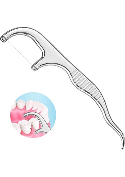 Paslanmaz Çelik Diş Pensesinde Seçtikleri Kürdan Diş Çubuk Diş Temizleme Interdental Fırça Dental Flok Ağız Hijyeni Bakımı (Yurt Dışından)