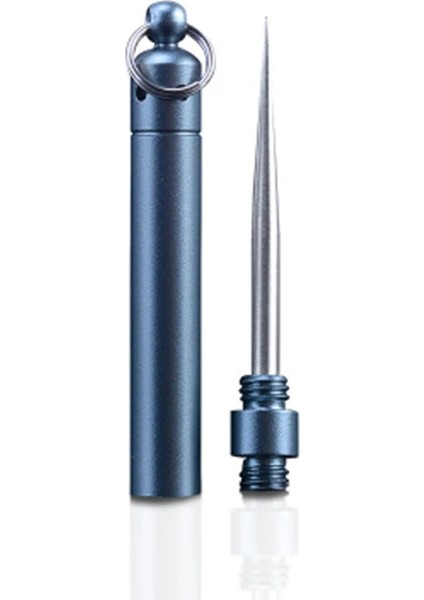 Mavi Stil Paslanmaz Çelik Kürdan Alüminyum Metal Kürdan Tutucu Yeniden Kullanılabilir Gıda Meyve Seçtikleri ile Dekoratif Taşınabilir Açık Kürdan (Yurt Dışından)