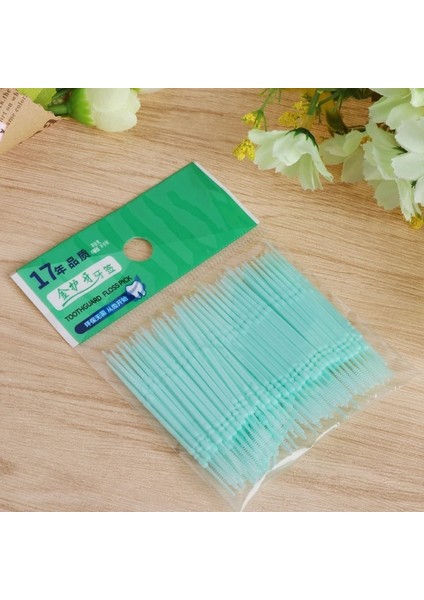 Pembe Tarzı Lot Yumuşak Plastik Çift Başlı Fırça Sopa Flok Kürdan Ağız Bakımı Diş Pensesinde Yeni Diş Bakımı Araçları (Yurt Dışından) fırsatları