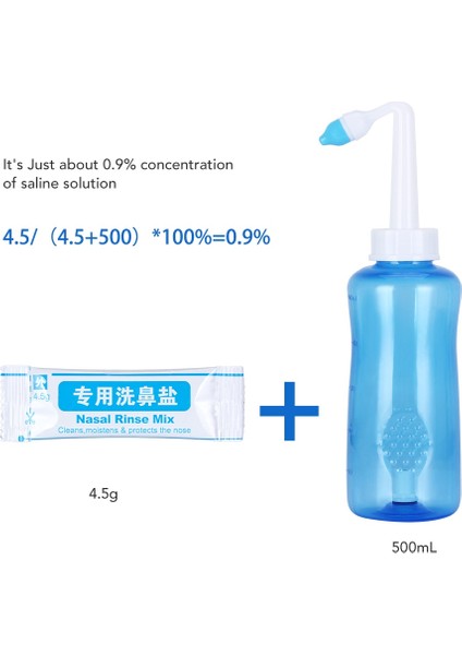 500 ml Temizleyici Tarzı 500ML Burun Yıkama Temizleyici Irrigator Yetişkinler Çocuk Tıbbi Sağlıklı Neti Pot Burun Temizleme Cihazı Burun Yıkama Boşluğu (Yurt Dışından) fırsatları