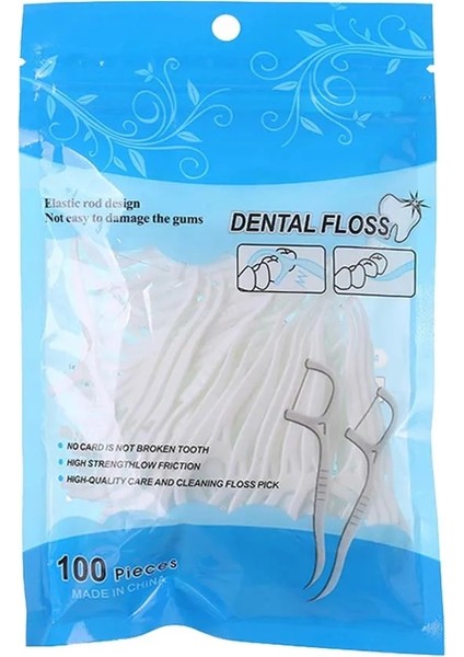 Beyaz Stil Diş Ipi Pensede Seçtikleri Kürdan Diş Çubuğu Diş Temizleme Interdental Fırça Dental Flok Ağız Hijyeni Bakımı (Yurt Dışından)