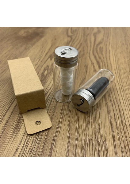 Beyaz Stil Doldurulabilir Cam Tutucu ile Vegan Diş Ipi Naturall Sıfır Atık Bambu Kömür Eko Ağız Bakımı Diş Pensesinde (Yurt Dışından) fırsatları