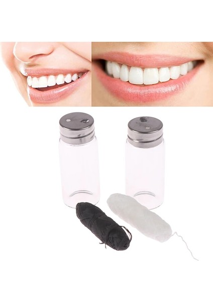 Siyah Stil Cleaning Wax Bamboo Dental Floss Spool Toothpick Teeth Flosser 30M Eco-Friendly Dental Flosser Oral Hygiene Teeth (Yurt Dışından) fırsatları