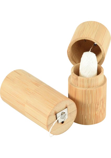Mısır Tarzı Yuvarlak Bambu Kılıflı %100 Biyobozunur Diş Ipi (Yurt Dışından)