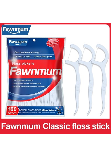 Klasik 100 Adet Tarzı Fawnmum Adet Diş Ipi Pensede Seçtikleri Kürdan Diş Çubuğu Interdental Fırça Diş Temizleme Dental Flok Ağız Bakımı (Yurt Dışından) fiyatları
