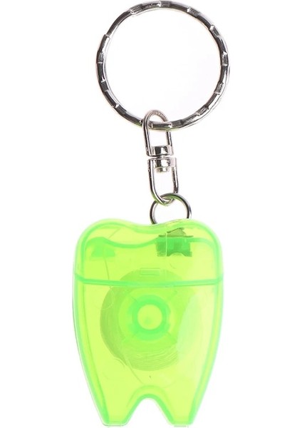 Yeşil Stil 15 Metre Taşınabilir Anahtarlık Diş Ipi Diş Pensesinde Diş Temizleme Ağız Bakım Seti Diş Hijyeni Nane Diş (Yurt Dışından)