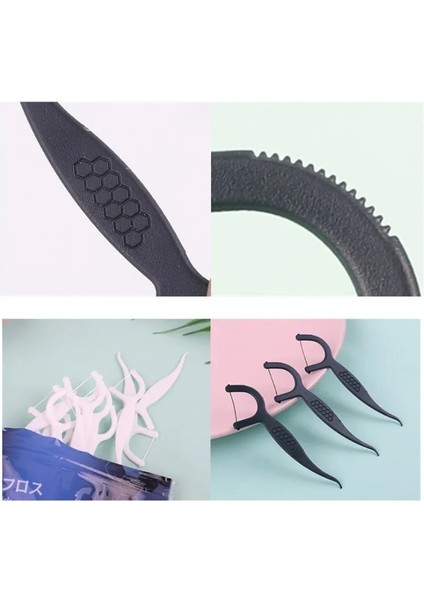 Çoklu Stil Profesyonel Beyaz Siyah Diş Ipi Interdental Fırça Diş Çubuğu Kürdan Flok Sağlık Diş Diş Kürdanları (Yurt Dışından) fırsatları